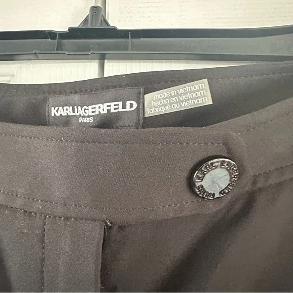 KARL LAGERFELD Black High waisted slacks - Picture 4 of 8